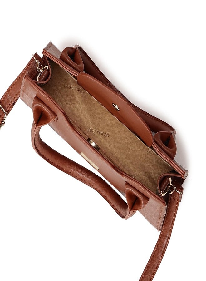 Fastrack PU Structured Solid Sling Bag for Women, Girls and Ladies | with Detachable Sling Straps | Premium PU Construction | Ladies Purse Handbag | Slings for Casual Carry - Image 5